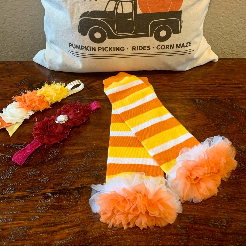 Baby Matching Headband & Leggings and additional headband